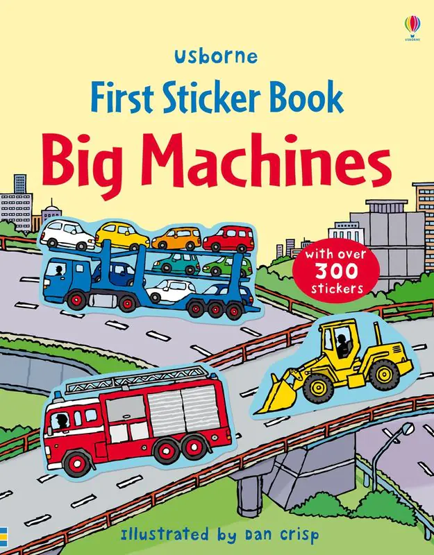 Książka - First Sticker Book. Big Machines wer. angielska