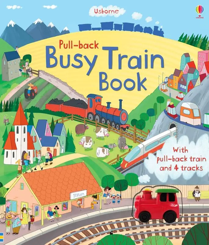 Książka - Pull-back Busy Train