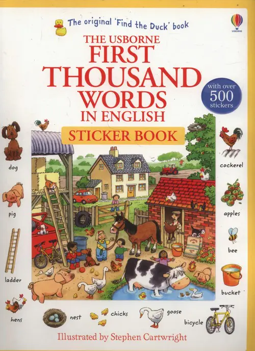 Książka - First Thousand Words in English. Sticker Book