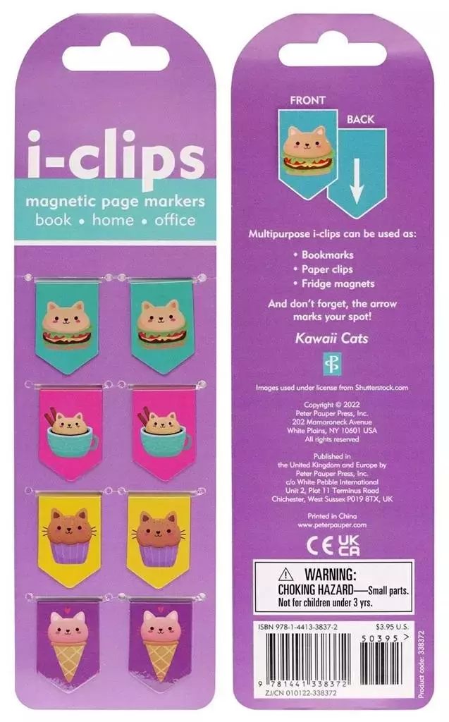 Książka - Zakładka magnetyczna Koty Kawaii