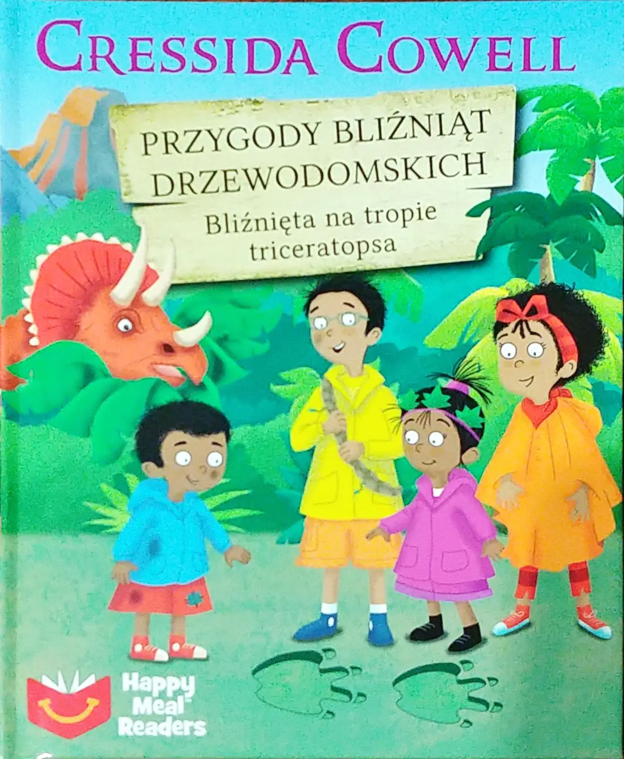 Książka - Bliźnięta drzewodomskie Bliźnięta na tropie triceratopsa