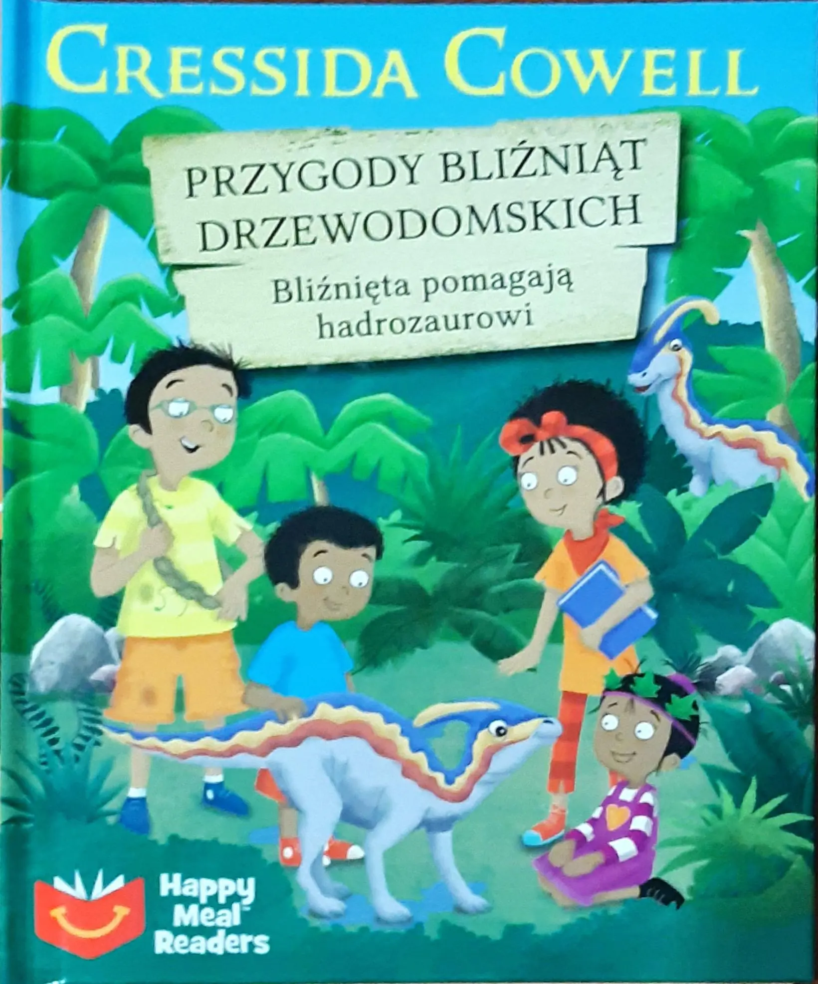 Książka - Przygody bliźniąt drzewodomskich Bliźnięta pomagają hadrozaurowi