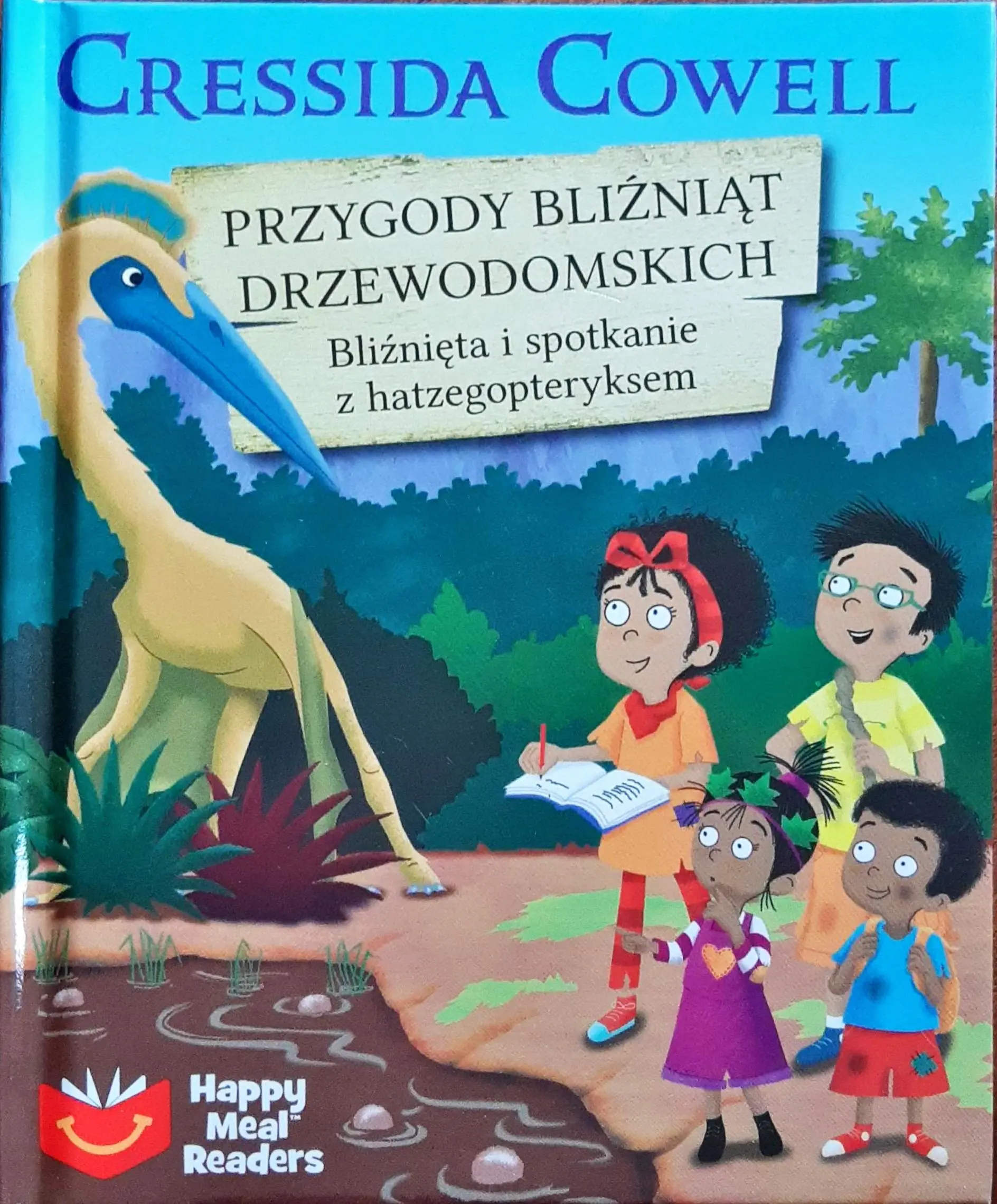 Książka - Przygody bliźniąt drzewodomskich Bliżnięta i spotkanie z hatzegopteryksem