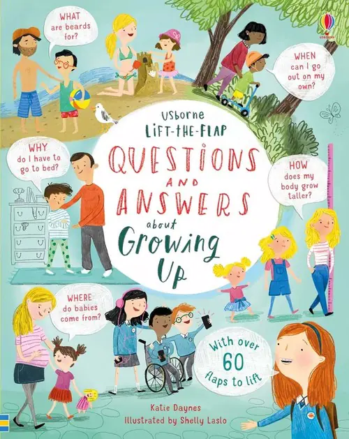 Książka - Lift-the-flap Questions and Answers about Growing Up