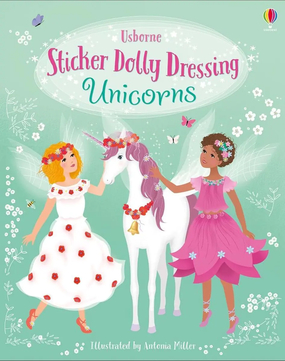 Książka - Sticker Dolly Dressing Unicorns