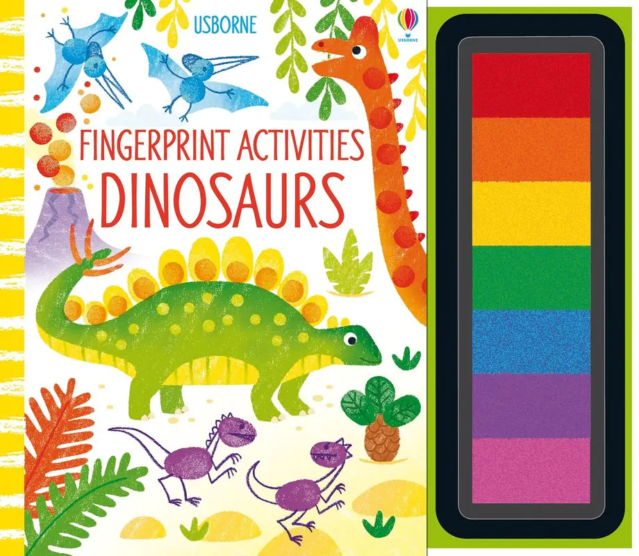 Książka - Fingerprint Activities Dinosaurs