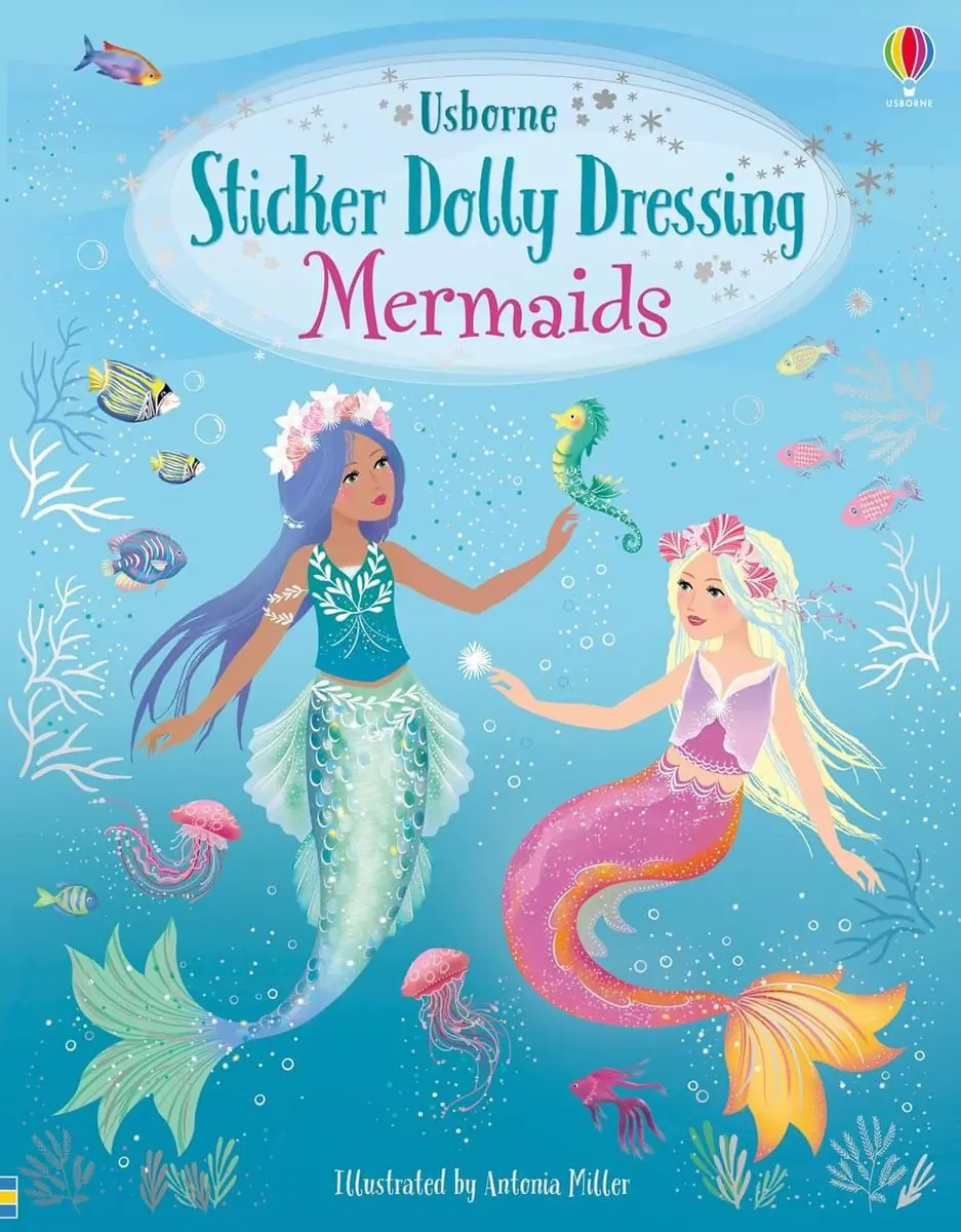 Książka - Sticker Dolly Dressing Mermaids