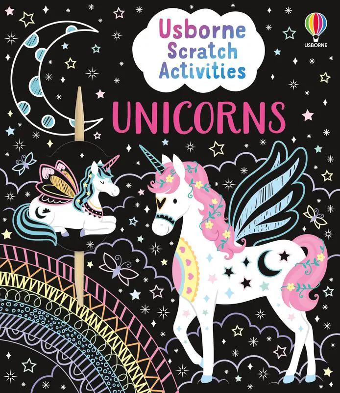 Książka - Unicorns. Usborne Scratch Activities wer. angielska