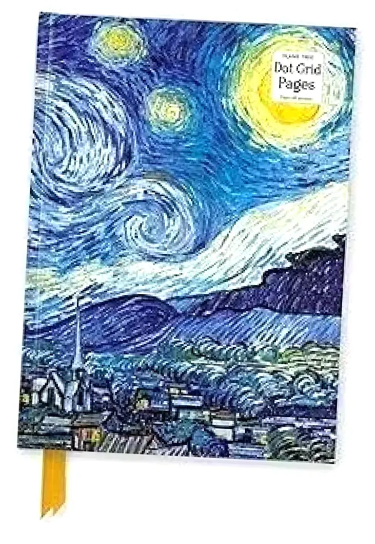 Książka - Notatnik A5 kropki TW Gwiaździsta noc Van Gogh
