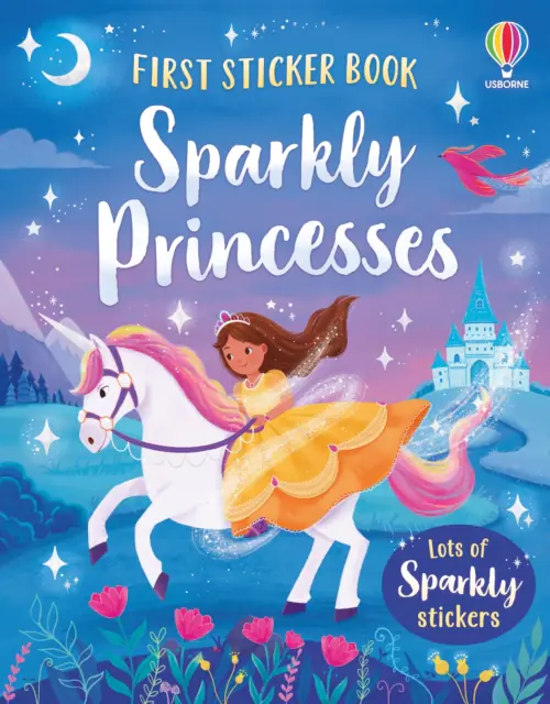 Książka - First Sticker Book Sparkly Princesses