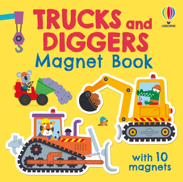 Książka - Trucks and Diggers Magnet Book