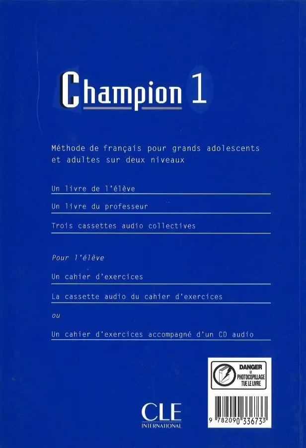 Książka - Champion 1. Cahier d'exercices