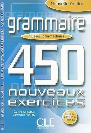 Książka - Grammaire 450 exercices intermediaire livre + corriges