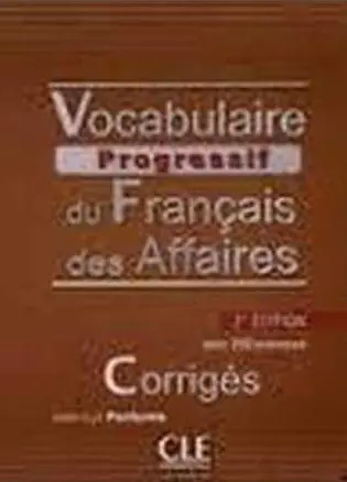 Książka - Vocabulaire Progressif du Francais des Affaires. Klucz z odpowiedziami