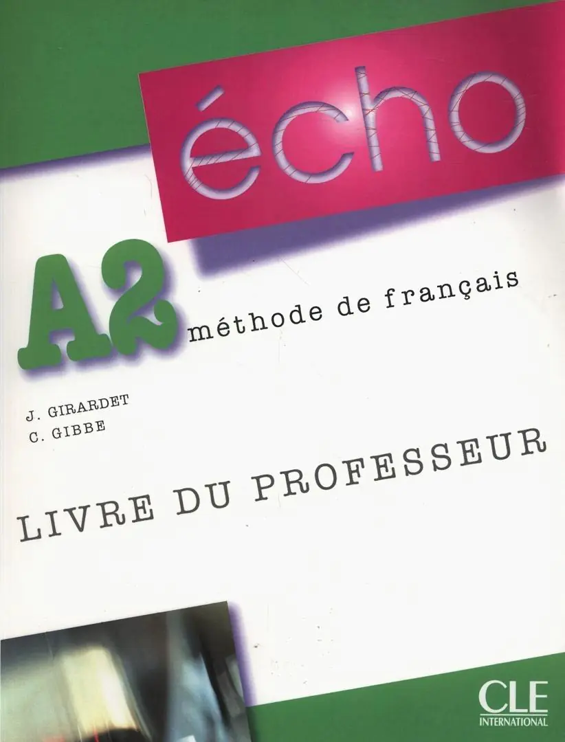 Książka - Echo A2 Livre du professeur