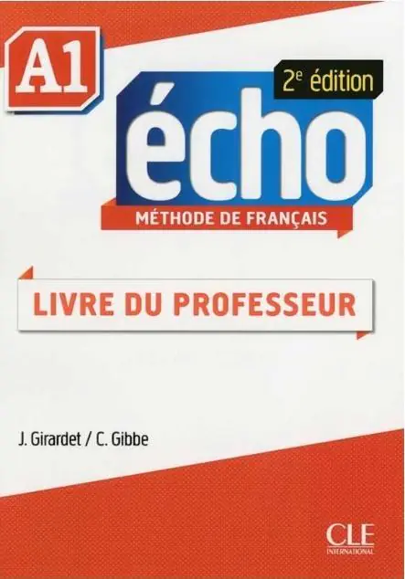 Książka - Echo A1 Livre du professeur