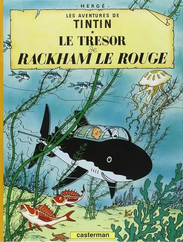 Książka - Tintin Le Tresor de Rackham le rouge - Herge 