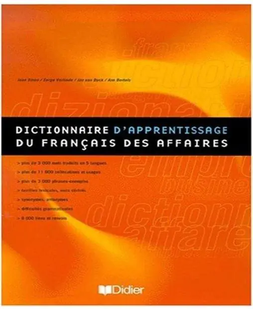 Książka - Dictionnaire d`apprentissage du francais des affaires