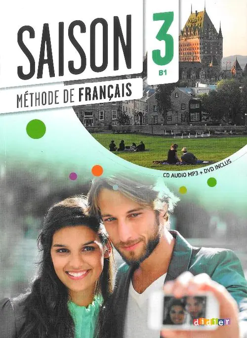 Książka - Saison 3. Język francuski. Podręcznik. Poziom B1 + CD + DVD