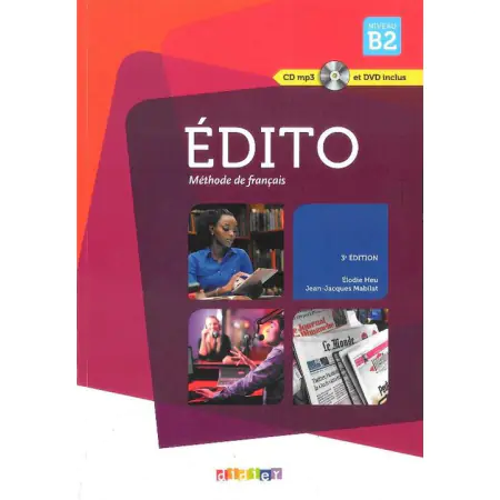 Książka - Edito. Język francuski. Podręcznik. Poziom B2 + CD + DVD
