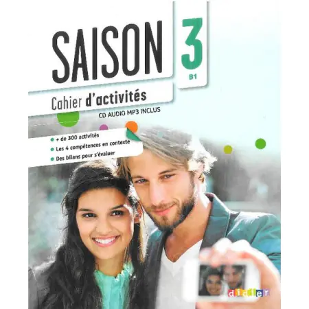 Książka - Saison 3. Język francuski. Ćwiczenia. Poziom B1 + CD