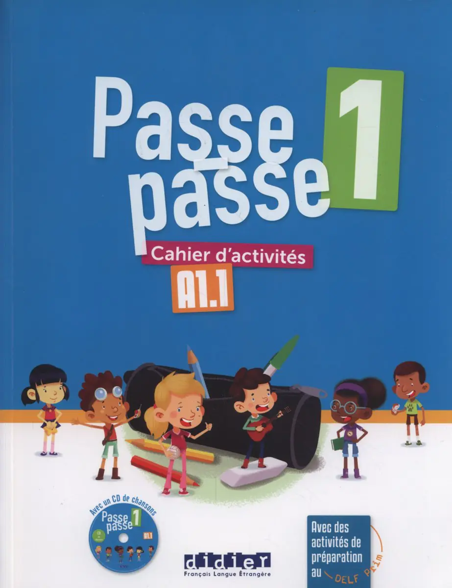 Książka - Passe-Passe 1. Ćwiczenia A1.1 + CD