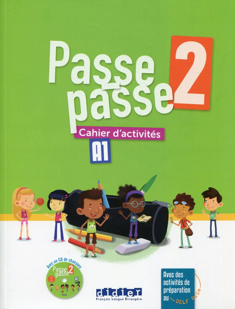Książka - Passe-Passe 2 Ćwiczenia A1 + CDmp3