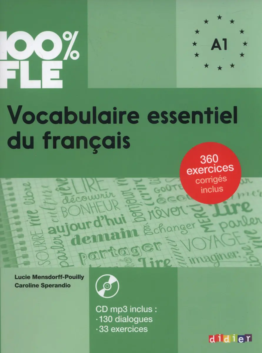 Książka - 100% FLE. Vocabulaire essentiel du français A1 + CD