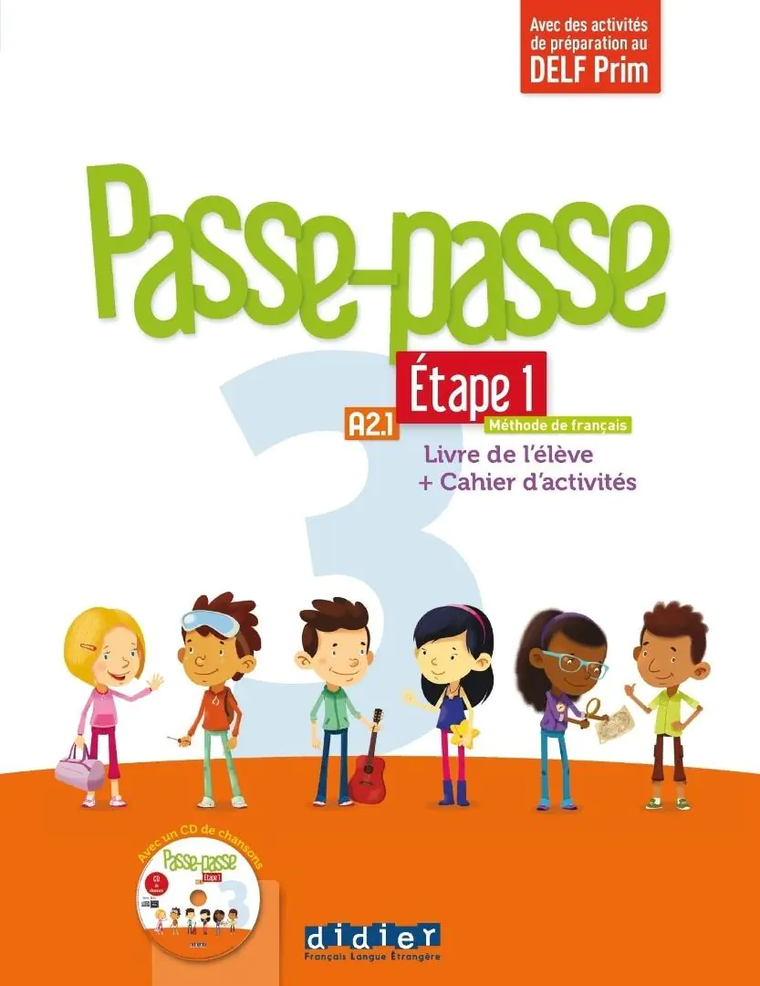 Książka - Passe-Passe 3. Etape 1. Podręcznik + ćwiczenia + CD
