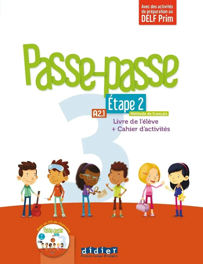 Książka - Passe-Passe 3. Etape 2. Podręcznik + ćwiczenia + CD