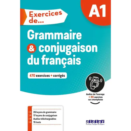 Książka - Exercices de Grammaire et conjugaison A1