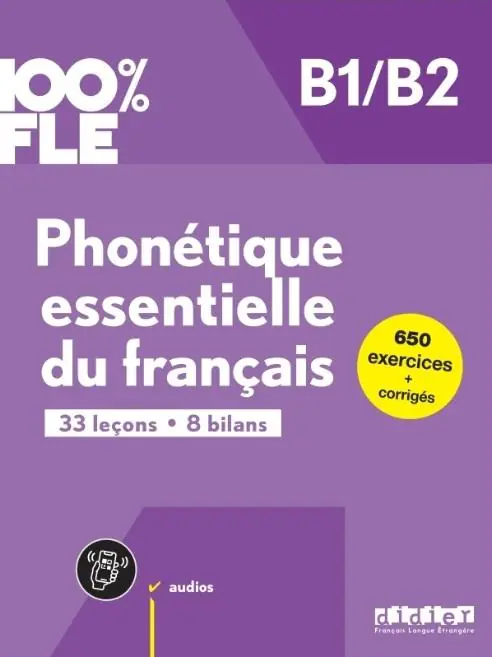 Książka - 100% FLE. Phonetique essentielle du francais B1/B2