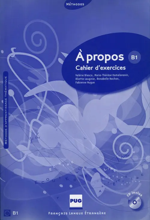 Książka - A propos B1 Cahier d'exercices + CD