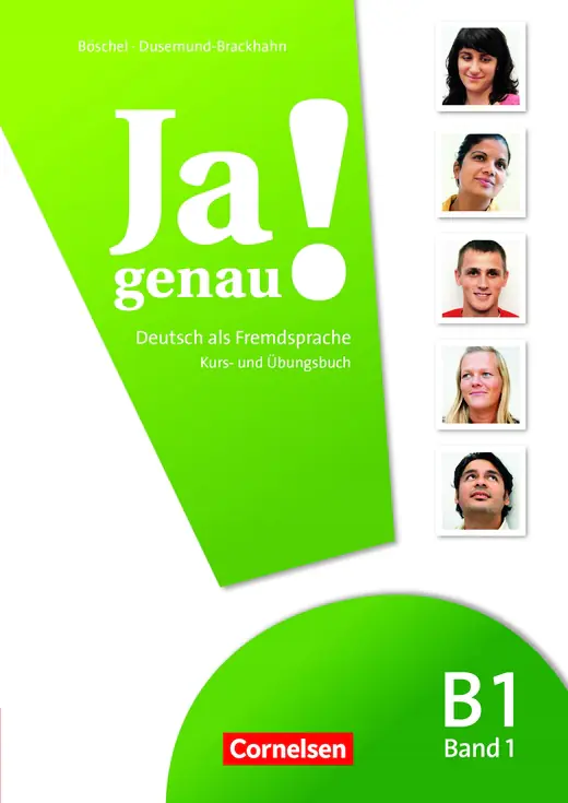 Książka - Ja genau! Kurs- und Übungsbuch mit Lösungen und Audio-CD B1: Band 1 - Böschel Claudia, Dusemund-Brackhahn Carmen 