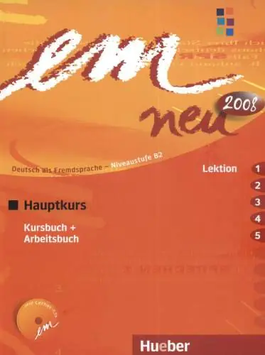 Książka - Em Neu 2008 Hauptkurs Kursbuch, Arbeitsbuch , Lektion 1 - 5 Mit Arbeitsbuch-Audio-Cd