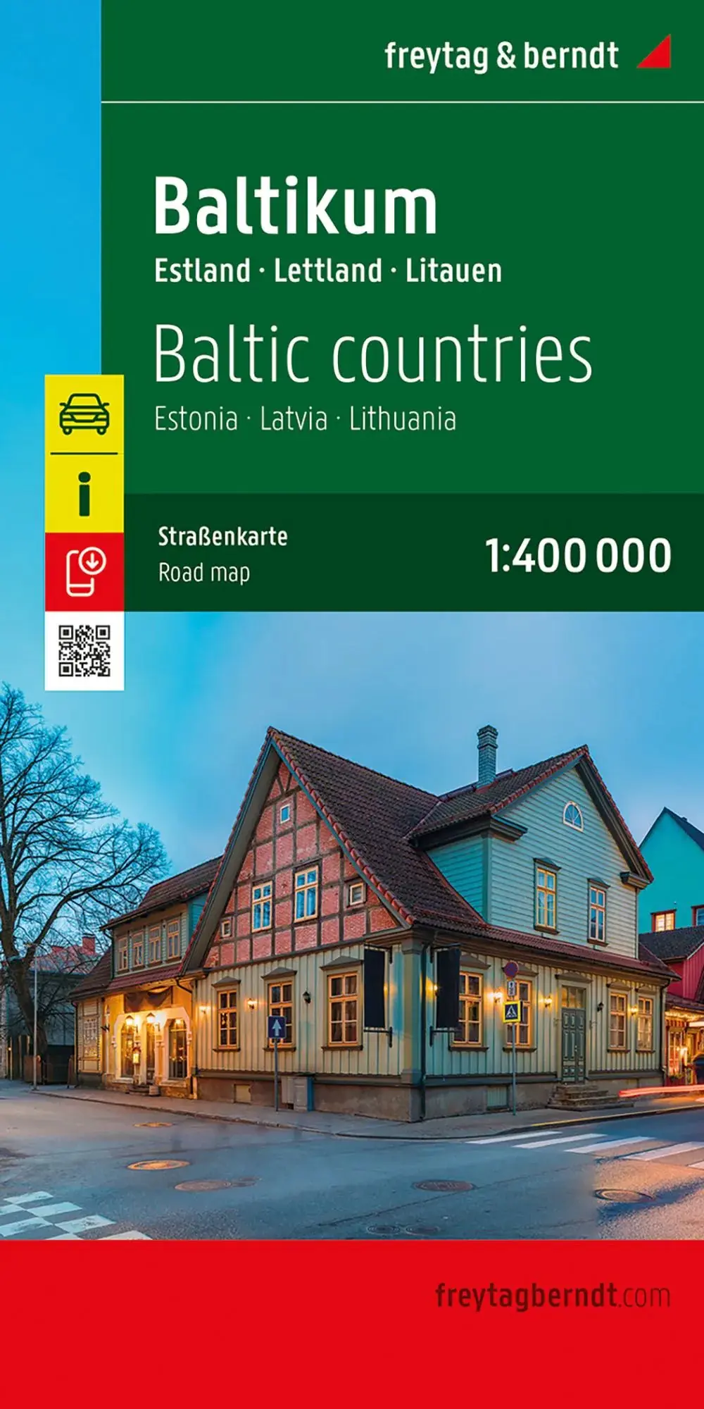 Książka - Mapa Kraje Bałtyckie 1:400 000