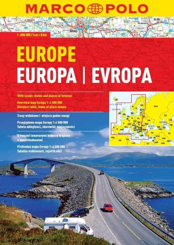 Książka - Europa. Atlas samochodowy 1:800 000