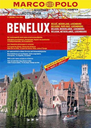 Książka - Atlas Kraje Beneluxu 1:200 000 Marco Polo