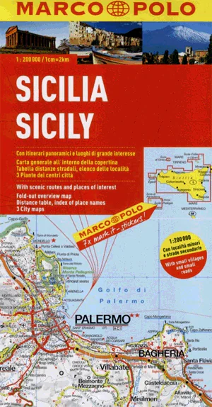 Książka - Mapa Drogowa Marco Polo. Sycylia 1:200 000