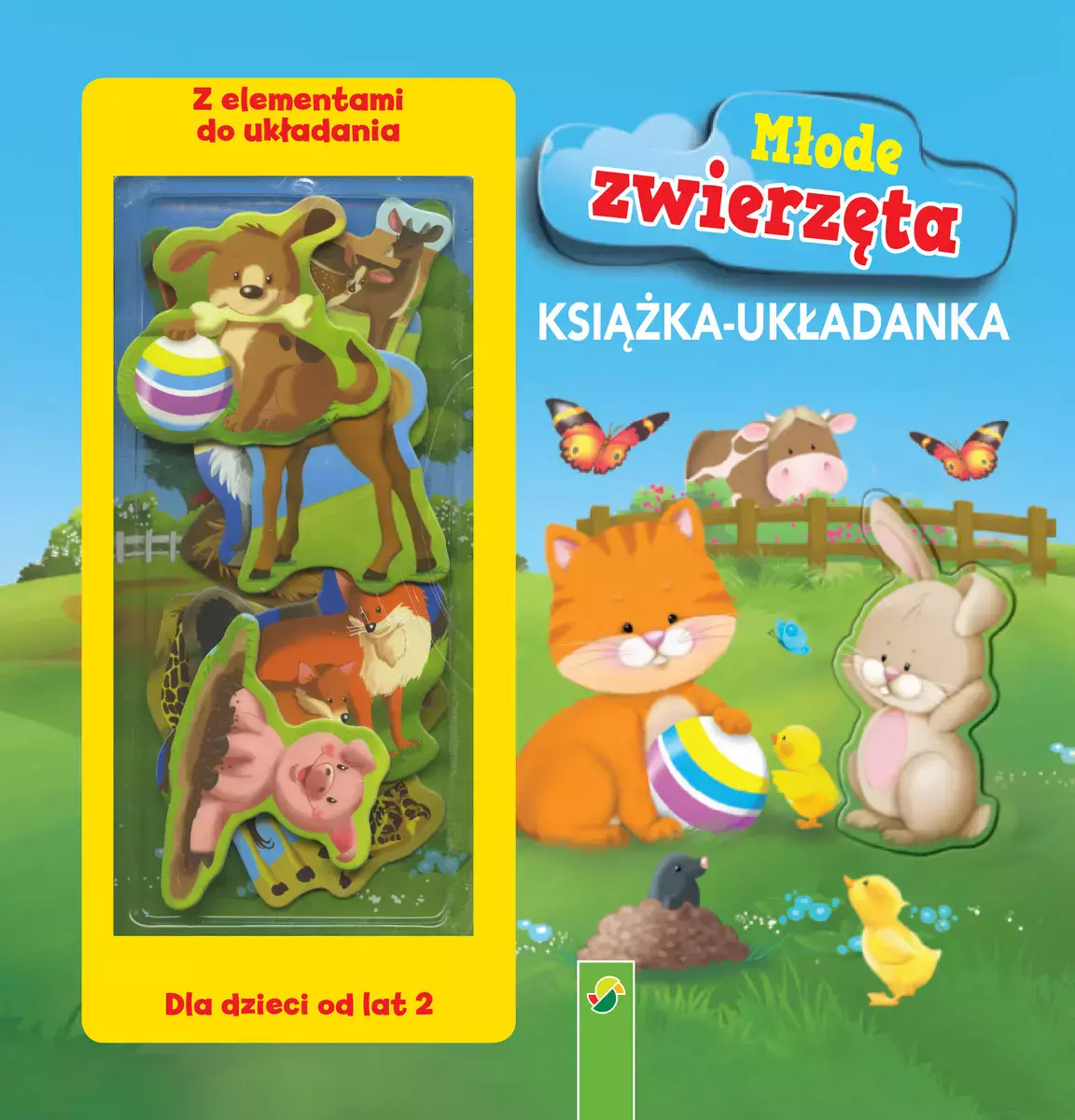 Książka - Książeczka układanka. Młode zwierzęta