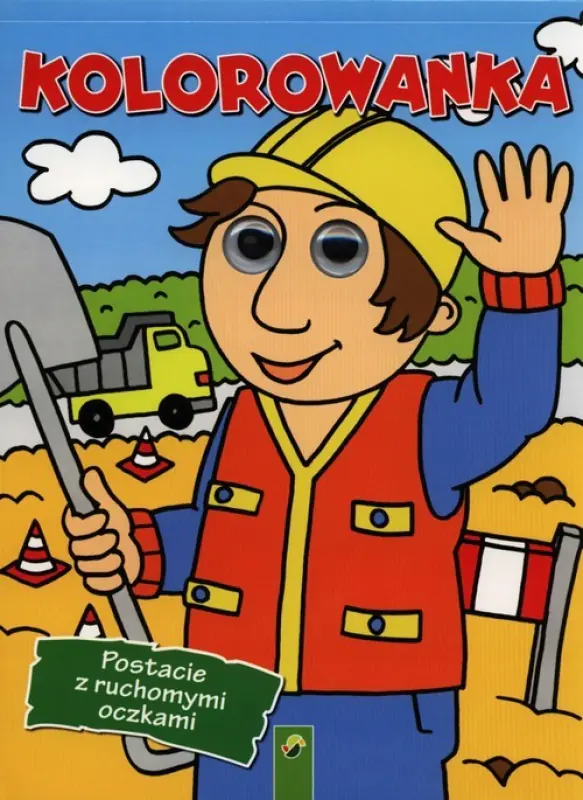 Książka - Kolorowanka. Postacie z ruchomymi oczkami. Chłopiec