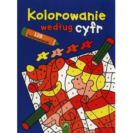 Książka - Kolorowanie według cyfr. Niebieska