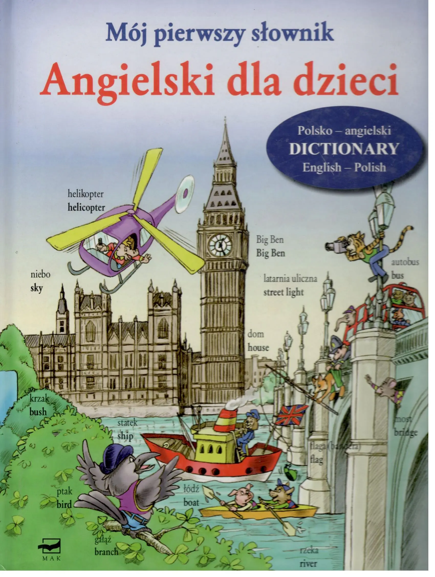 Książka - Mój pierwszy słownik Angielski dla dzieci 