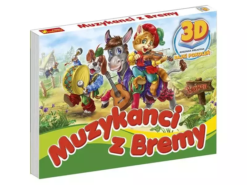 Książka - Ksiażeczka 3D Bajki Pokoleń: Muzykanci z bremy