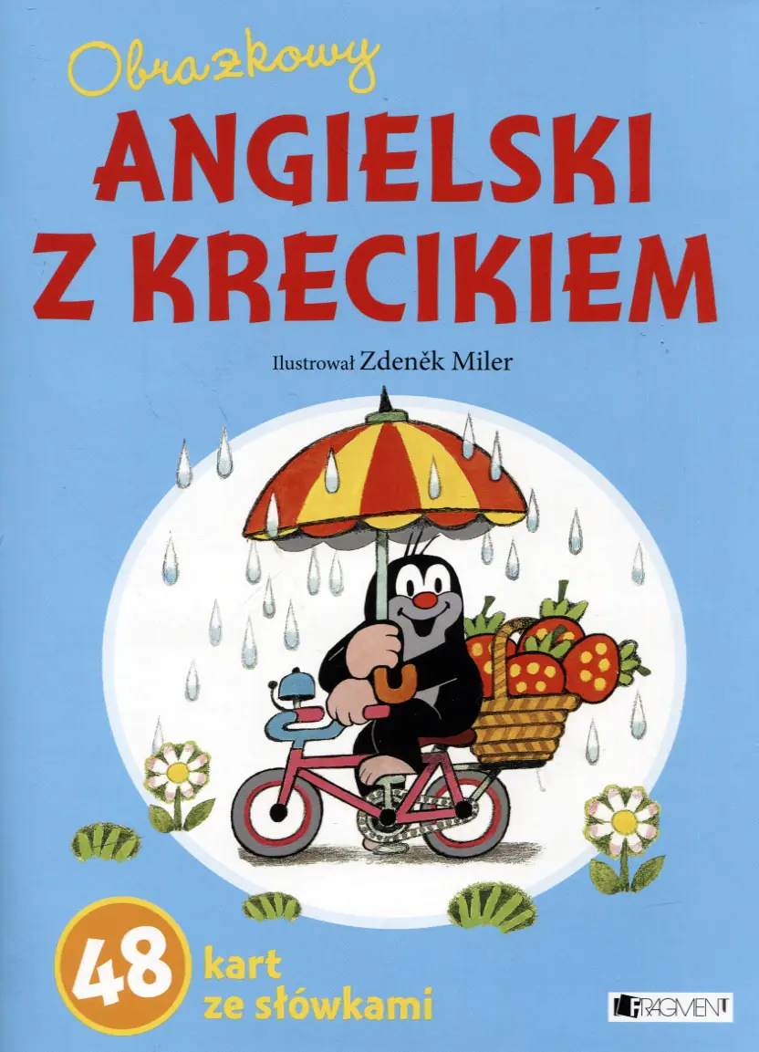 Książka - Obrazkowy angielski z krecikiem. 48 kart ze słówkami