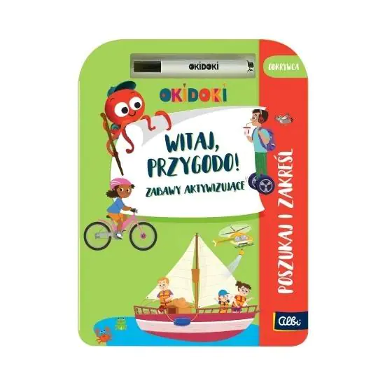 Książka - OKIDOKI Witaj Przygodo Poszukaj i zakreśl