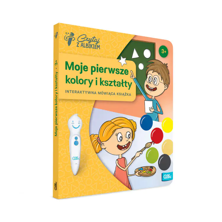 Książka - Czytaj z Albikiem, Moje pierwsze kolory i kształty, interaktywna mówiąca książka