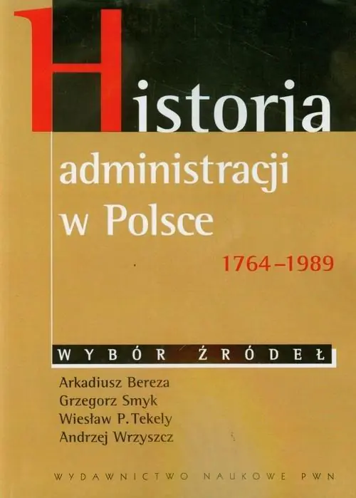 Książka - Historia administracji w Polsce 1764-1989