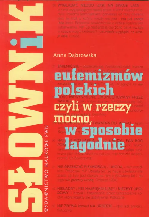 Książka - Słownik eufemizmów
