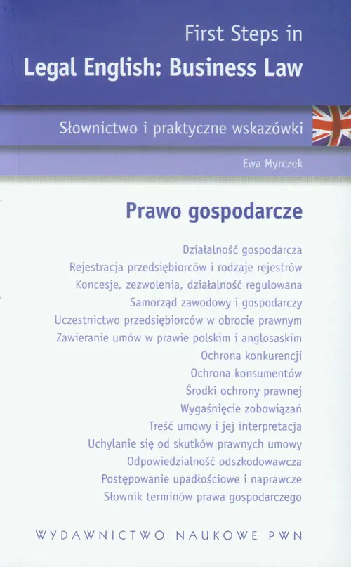 Książka - First Steps in Legal English Business Law